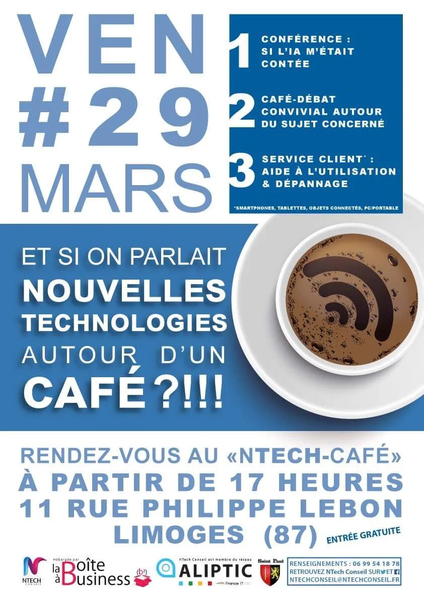 Affiche NTech Café